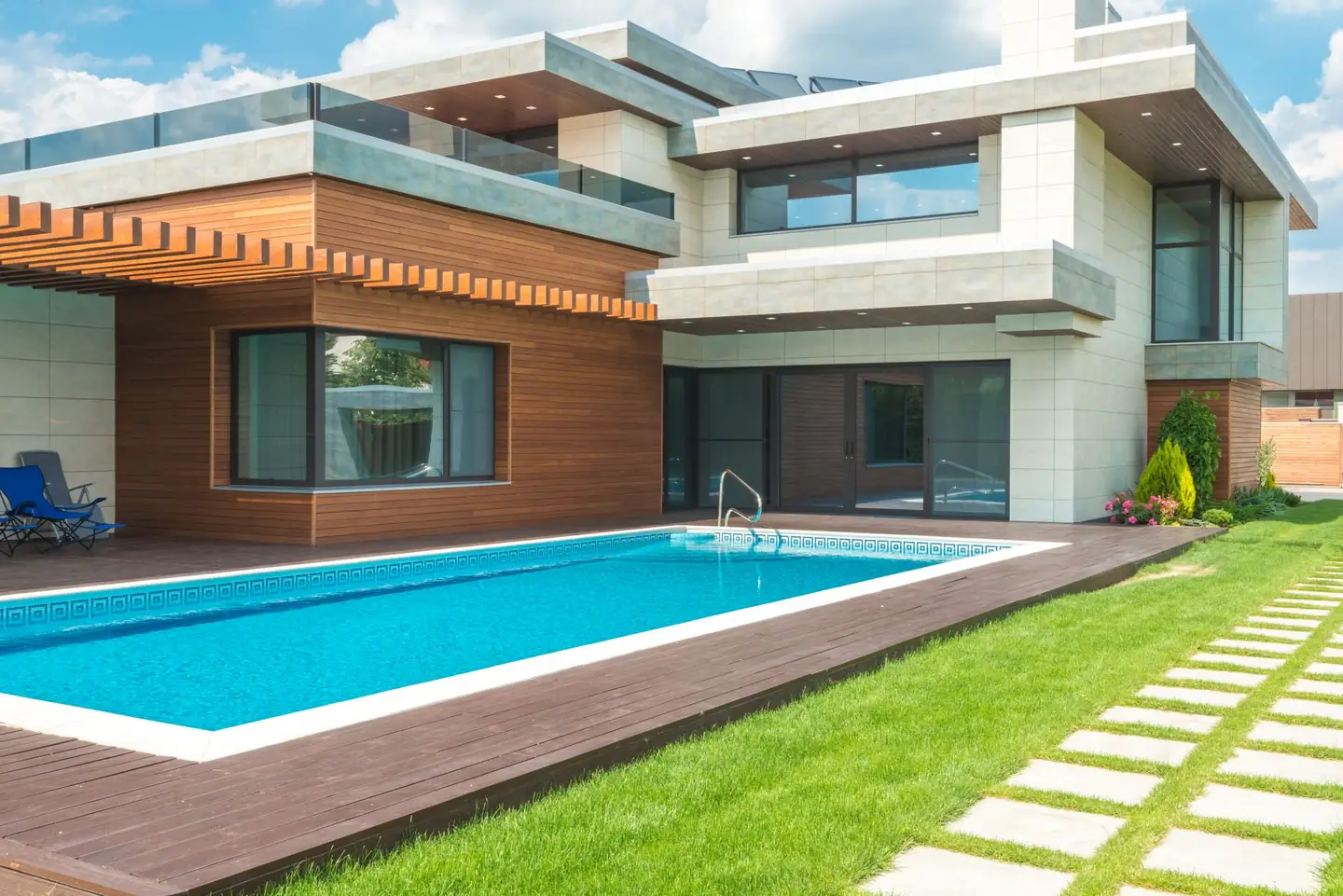 Swimming pool built in Newstead, NSW